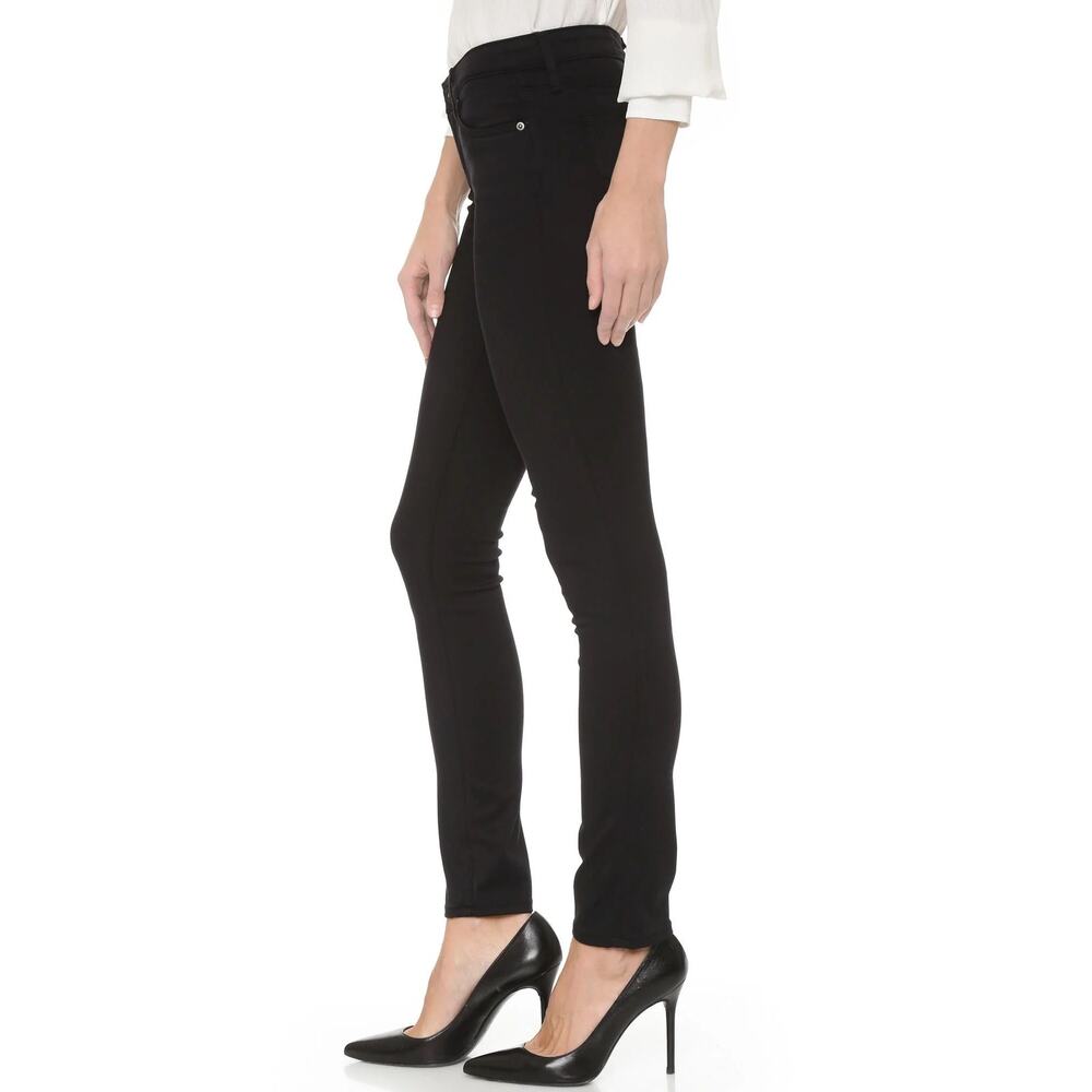 Ag Jeans The Stilt Cigarette Leg Black Size 27 Regular Stretch Skinny Mid Rise